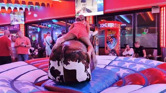 Mechanical bull riding is my hubby October 20th 2023 in Benidorm ♉ #4