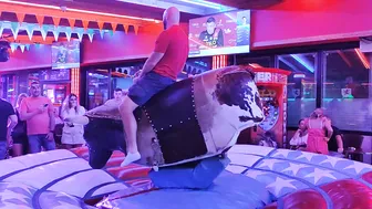 Mechanical bull riding is my hubby October 20th 2023 in Benidorm ♉ #7