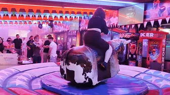 Mechanical bull riding November 14th 2023 in Benidorm ♉ #4