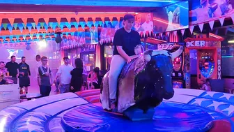 Mechanical bull riding November 14th 2023 in Benidorm ♉ #7