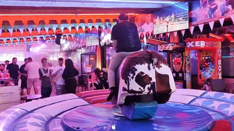 Mechanical bull riding November 14th 2023 in Benidorm ♉ #8