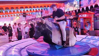 Mechanical bull riding November 14th 2023 in Benidorm ♉ #9