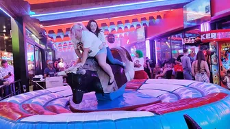 having good time in mechanical bull riding October 22nd 2023 in Benidorm ♉ #4