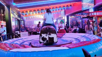 having good time in mechanical bull riding October 22nd 2023 in Benidorm ♉ #5