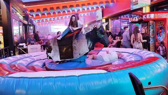 having good time in mechanical bull riding October 22nd 2023 in Benidorm ♉ #8