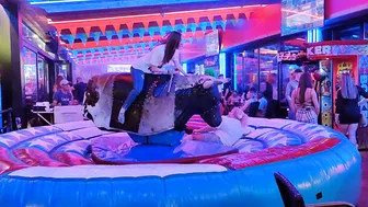 having good time in mechanical bull riding October 22nd 2023 in Benidorm ♉ #9