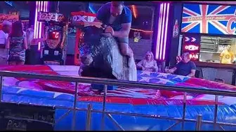 mechanical bull rider 03 in benidorm