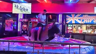 mechanical bull rider 03 in benidorm #2