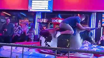 mechanical bull rider 03 in benidorm #7