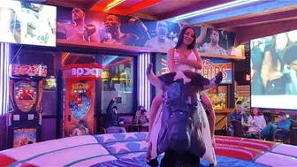 Mechanical bull riding 24th of February 2024 in Benidorm ♥️♥️♥️♥️♥️♥️ #1