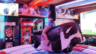 Mechanical bull riding 24th of February 2024 in Benidorm ♥️♥️♥️♥️♥️♥️ #3