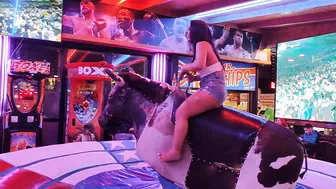 Mechanical bull riding 24th of February 2024 in Benidorm ♥️♥️♥️♥️♥️♥️ #8