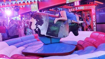 waoo check out another excellent made in Benidorm bull riding ♥️♥️ #4