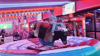 waoo! my friend want to ride the bull in benidorm #3