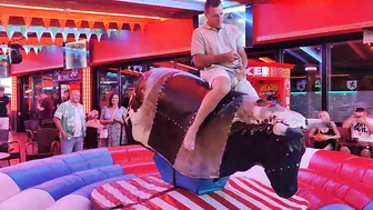 mechanical bull riding September 6th 2023 in Benidorm #10