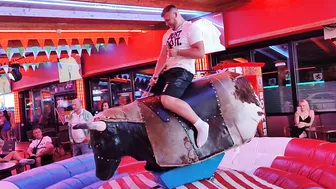 mechanical bull riding September 6th 2023 in Benidorm #2