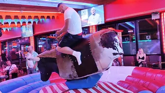 mechanical bull riding September 6th 2023 in Benidorm #3