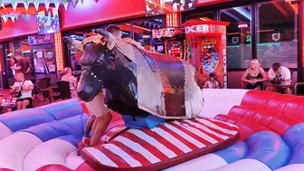 mechanical bull riding September 6th 2023 in Benidorm #6