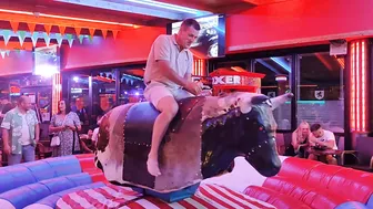 mechanical bull riding September 6th 2023 in Benidorm #8