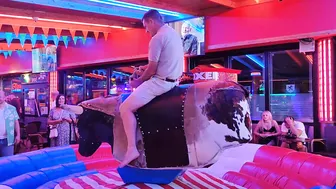 mechanical bull riding September 6th 2023 in Benidorm #9