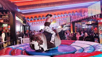 exclusive Mechanical bull riding November 22nd 2023 in Benidorm Spain ♥️♥️ #2