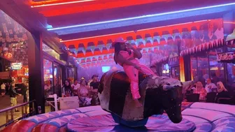 Mechanical bull riding November 18th 2023 in Benidorm ♉