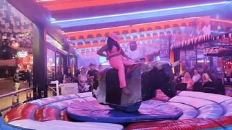 Mechanical bull riding November 18th 2023 in Benidorm ♉ #2