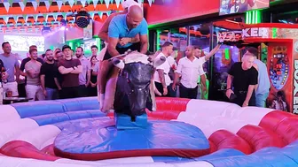 mechanical bull riding September 8th 2023 in Spain #10