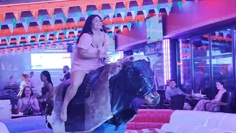 mechanical ladies bull ridding August 23rd 2023 in benidorm Spain's ♥️♥️ #5