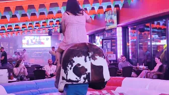 mechanical ladies bull ridding August 23rd 2023 in benidorm Spain's ♥️♥️ #6