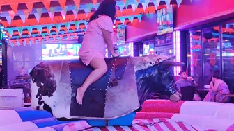 mechanical ladies bull ridding August 23rd 2023 in benidorm Spain's ♥️♥️ #7