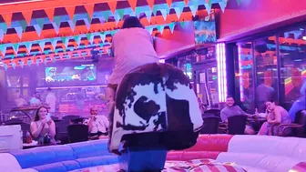 mechanical ladies bull ridding August 23rd 2023 in benidorm Spain's ♥️♥️ #9