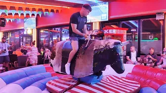 mechanical bull riding September 7th 2023 in Benidorm #3