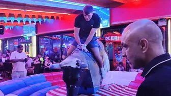 mechanical bull riding September 7th 2023 in Benidorm #4