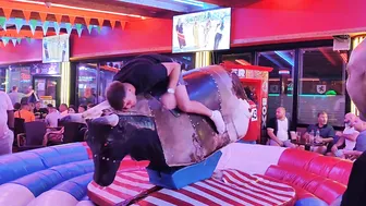 mechanical bull riding September 7th 2023 in Benidorm #5