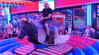 mechanical bull riding September 7th 2023 in Benidorm #6