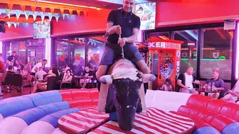 mechanical bull riding September 7th 2023 in Benidorm #9