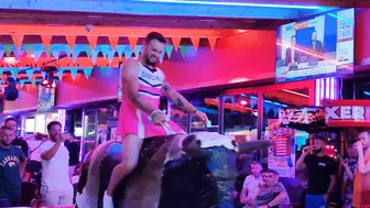 Friday mechanical bull ridding in benidorm #10