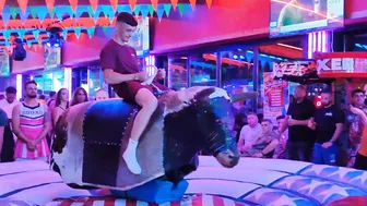 Friday mechanical bull ridding in benidorm #5