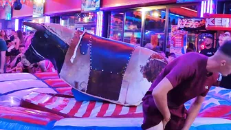 Friday mechanical bull ridding in benidorm #7