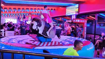 Friday mechanical bull ridding in benidorm #8