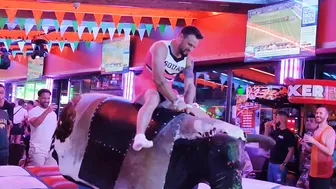 Friday mechanical bull ridding in benidorm #9