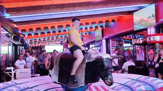 holidays girl ride bull in benidorm 05♥️♥️bull riding in benidorm 05♥️♥️ #10