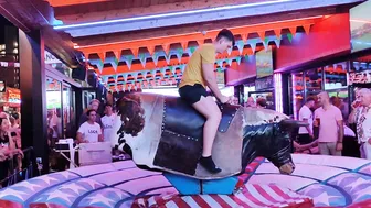 holidays girl ride bull in benidorm 05♥️♥️bull riding in benidorm 05♥️♥️ #8