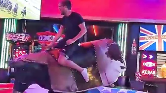 can he ride this baddest bull in benidorm #3