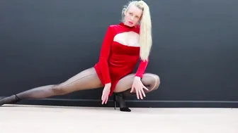 Yoga Time — Red Dress #9