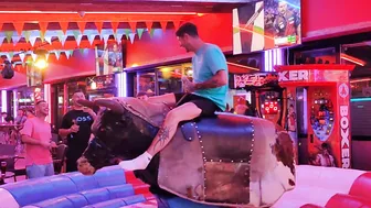 mechanical bull riding july 23rd 2023 in benidorm♥️♥️ #10