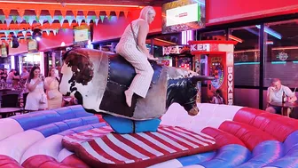 mechanical bull riding july 23rd 2023 in benidorm♥️♥️ #2