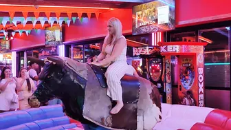 mechanical bull riding july 23rd 2023 in benidorm♥️♥️ #3