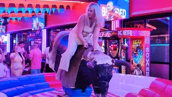 mechanical bull riding july 23rd 2023 in benidorm♥️♥️ #4